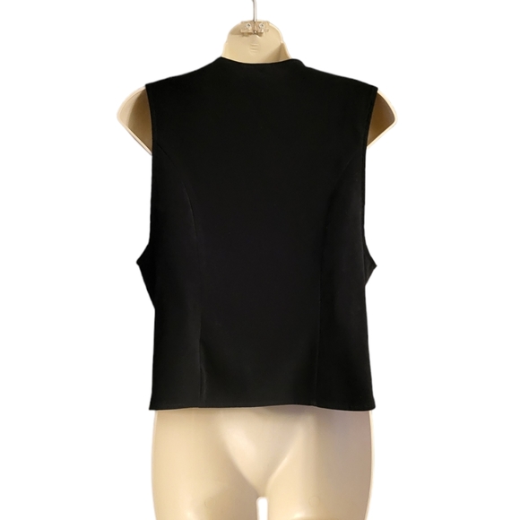 New Frontier Vintage 1990s Black Vest - Picture 2 of 6